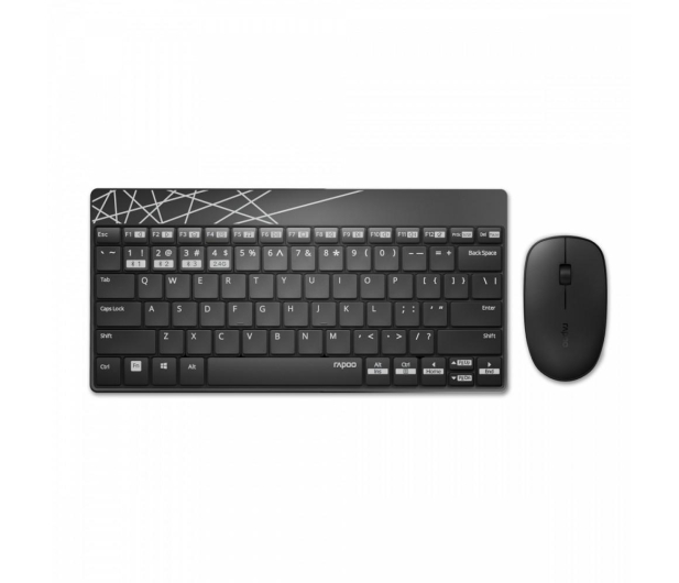 RAPOO Zestaw bezprzewodowy MULTI-MODE 8000M czarny - 1071788 - zdjęcie 4
